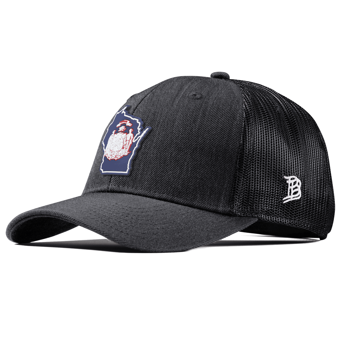 Wisconsin Patriot Series Curved Trucker Charcoal