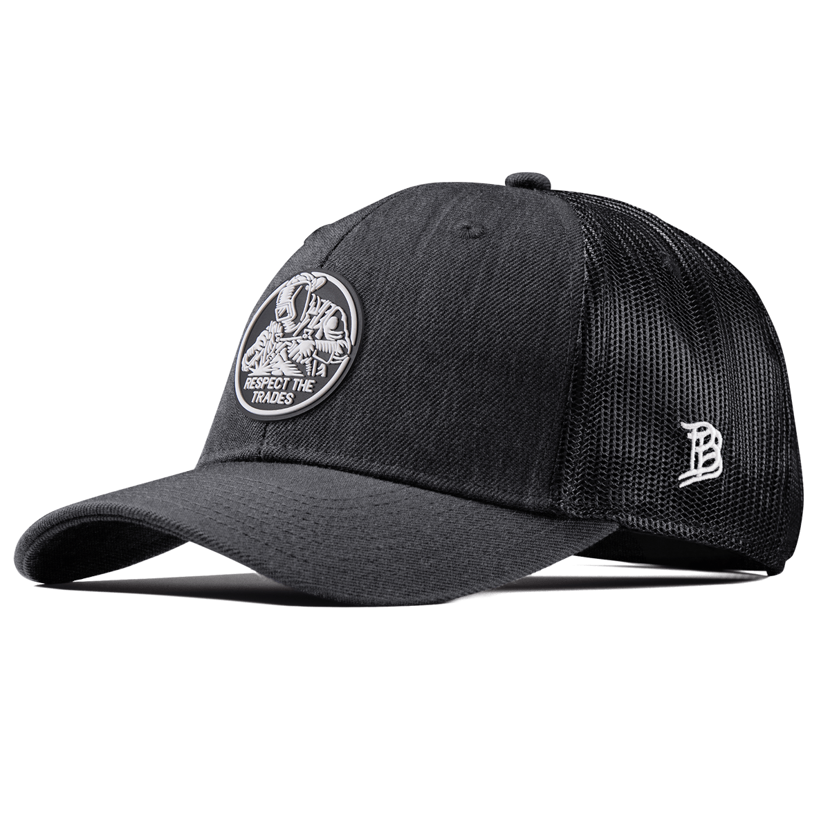 Respect The Trades Welder Curved Trucker Charcoal
