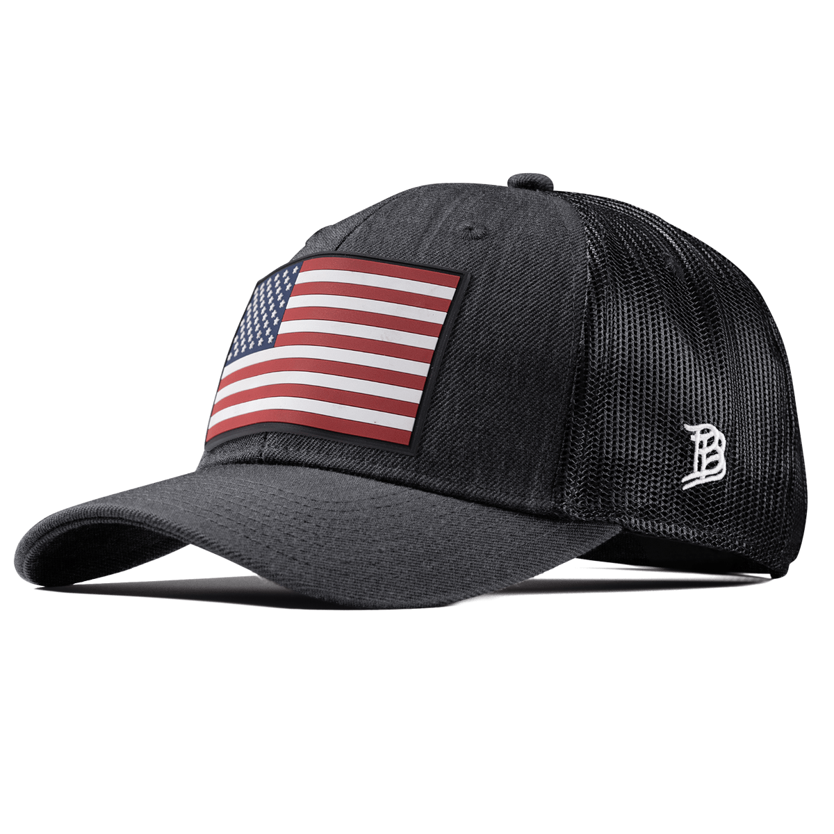 Salute PVC Curved Trucker Charcoal