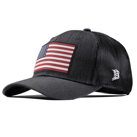 Salute PVC Curved Trucker Charcoal