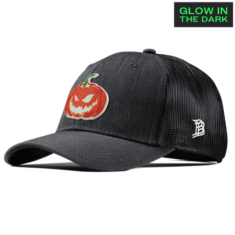 Jack-O-Lantern Glow Curved Trucker Charcoal