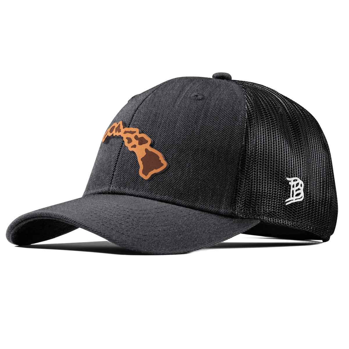 Hawaii 50 Curved Trucker Charcoal
