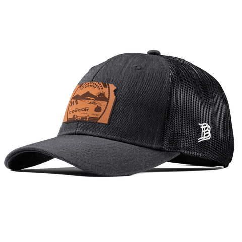 Kansas 34 Curved Trucker Charcoal