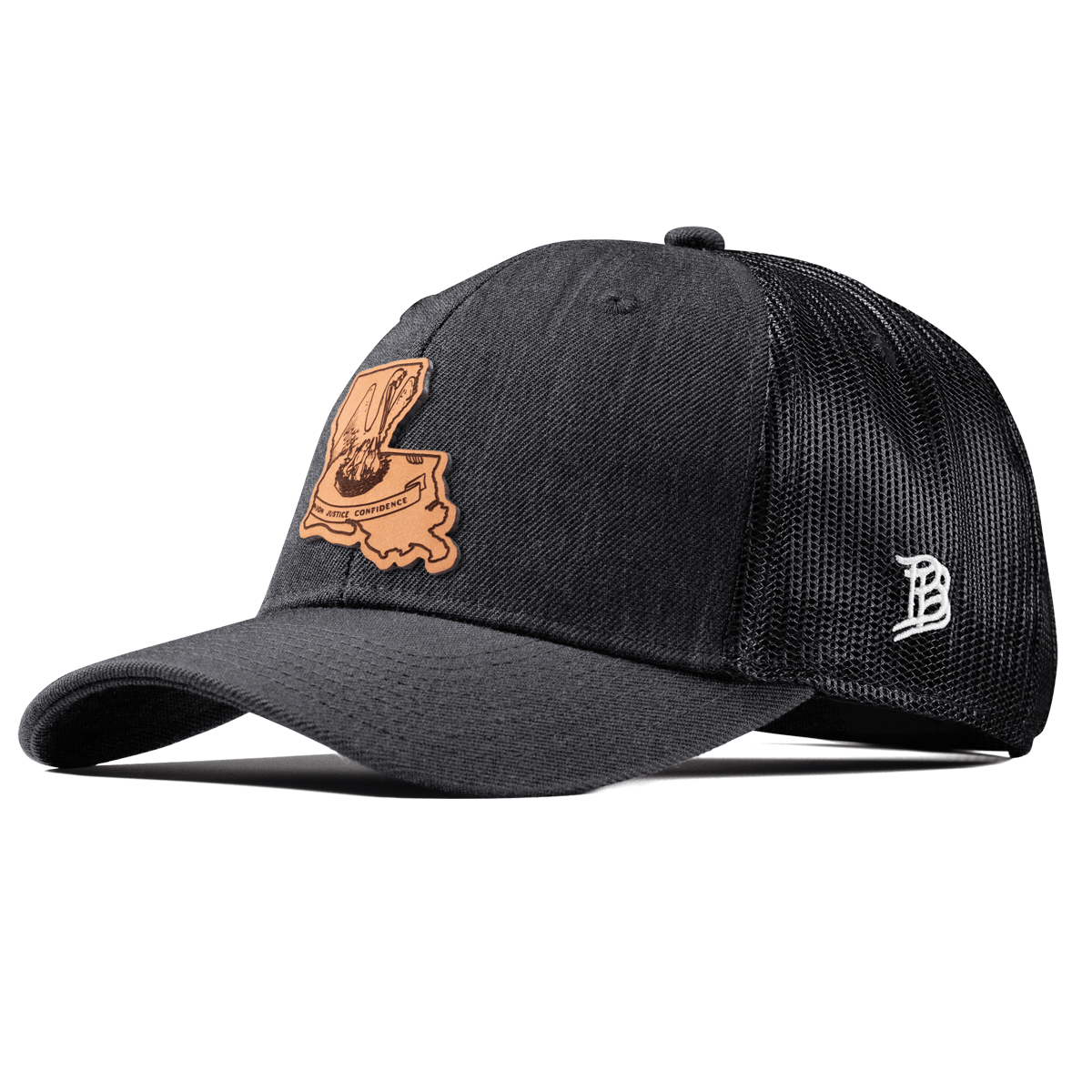 Louisiana 18 Curved Trucker Charcoal