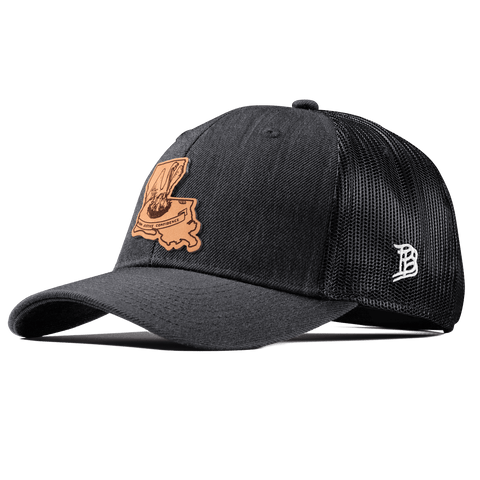 Louisiana 18 Curved Trucker Charcoal