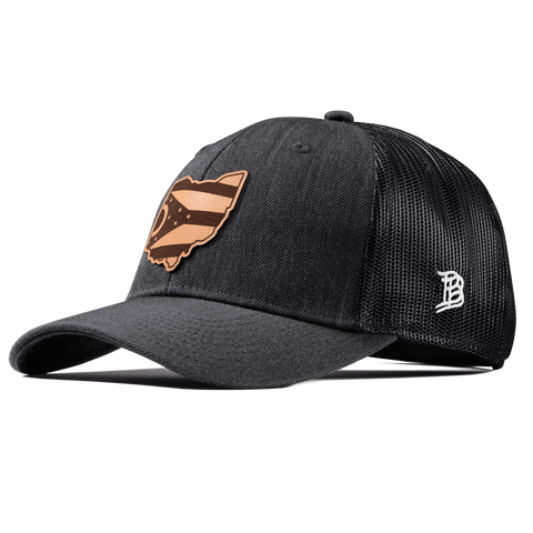 Ohio 17 Curved Trucker Charcoal