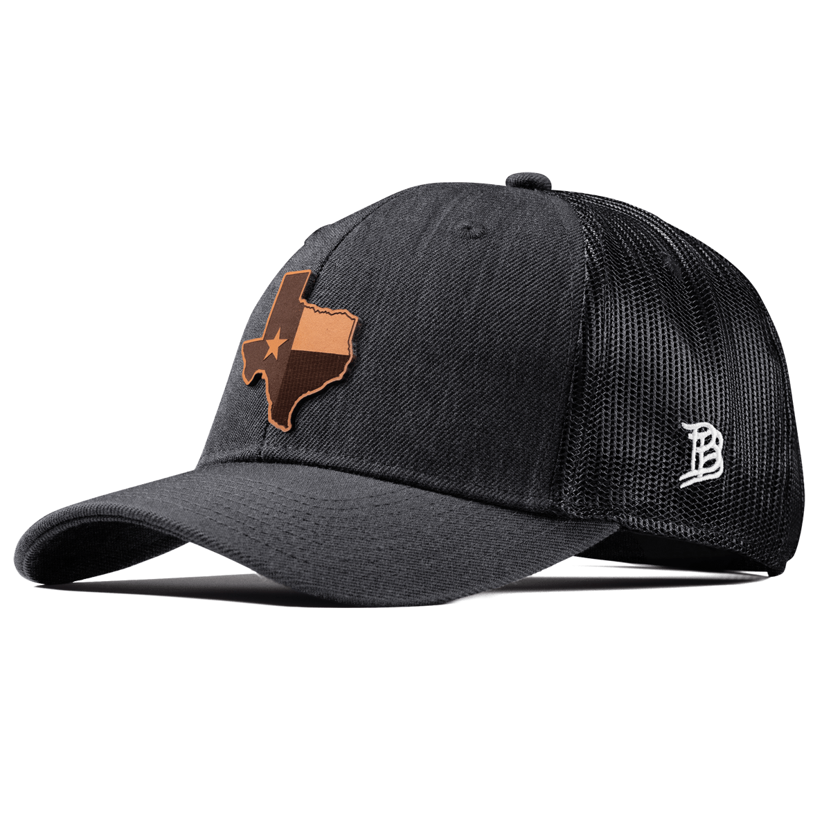 Texas 28 Curved Trucker Charcoal