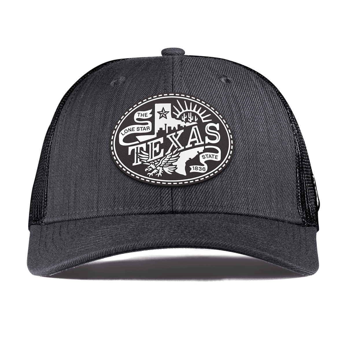 Texas Traveler Curved Trucker Charcoal