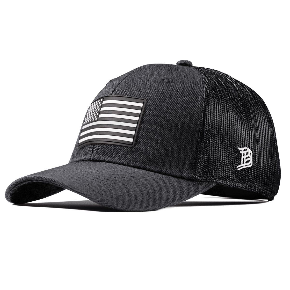 Vintage Old Glory Curved Trucker Charcoal