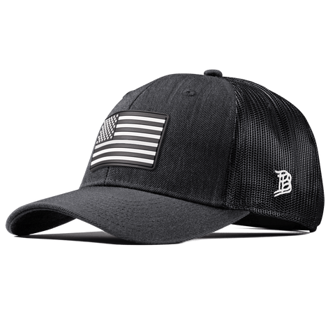 Vintage Old Glory Curved Trucker Charcoal