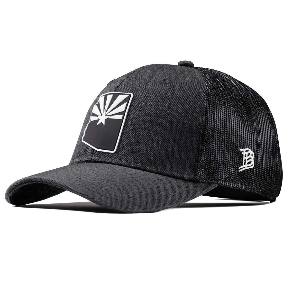 Arizona Vintage Curved Trucker  Charcoal