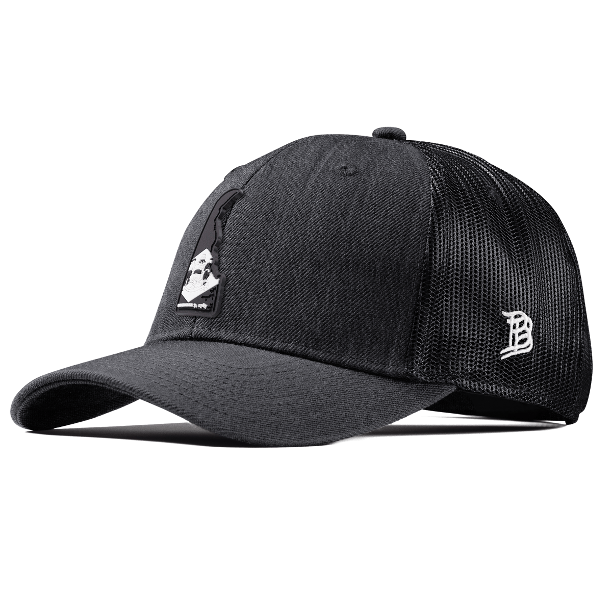 Delaware Vintage Curved Trucker  Charcoal