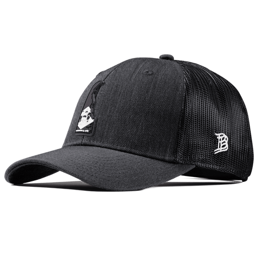 Delaware Vintage Curved Trucker  Charcoal