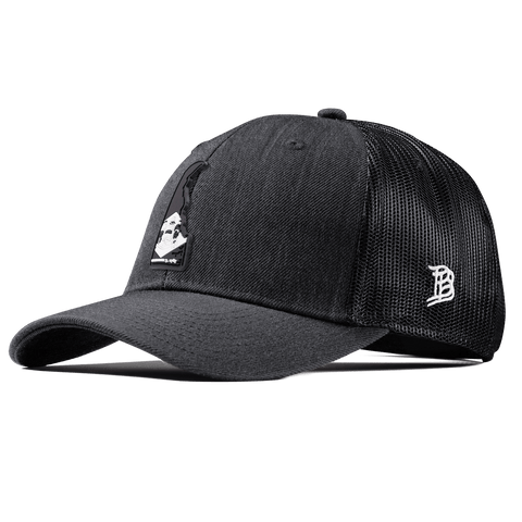 Delaware Vintage Curved Trucker  Charcoal