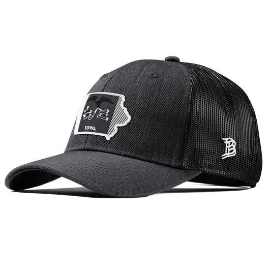 Iowa Vintage Curved Trucker  Charcoal