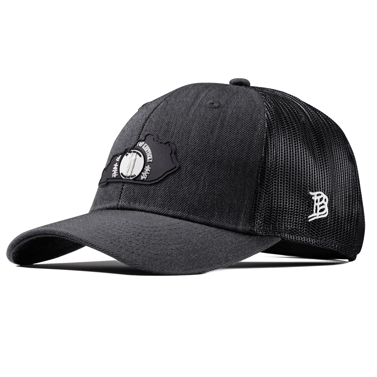 Kentucky Vintage Curved Trucker  Charcoal