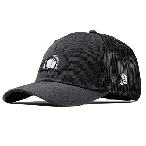 Kentucky Vintage Curved Trucker  Charcoal