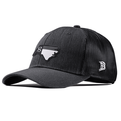 North Carolina Vintage Curved Trucker  Charcoal