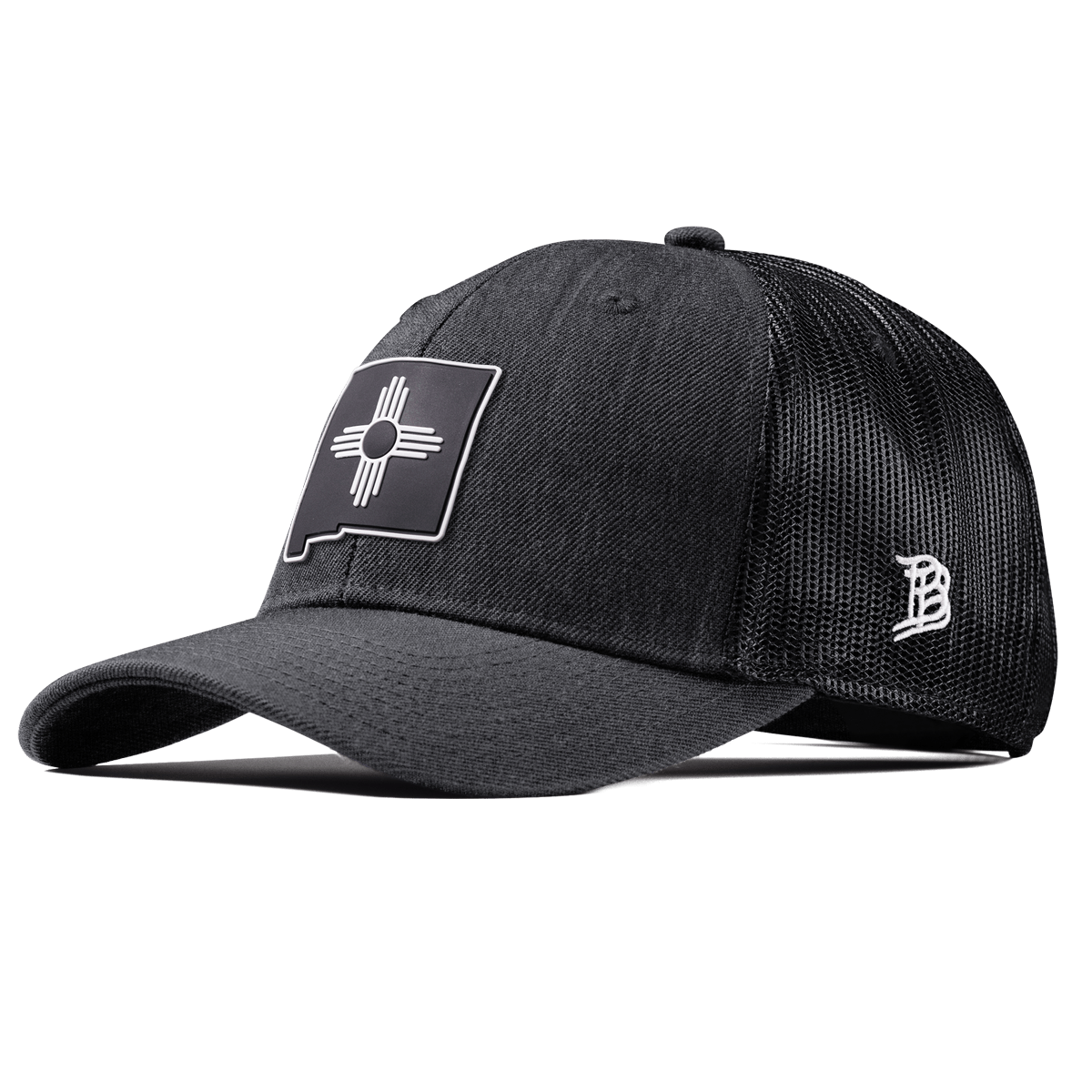 New Mexico Vintage Curved Trucker  Charcoal