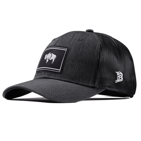 Wyoming Vintage Curved Trucker  Charcoal