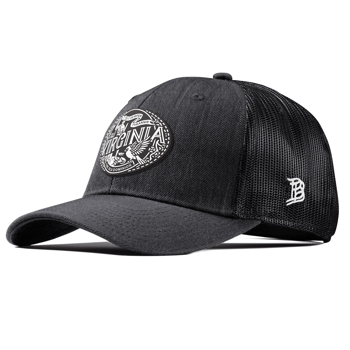 Virginia Traveler Curved Trucker Charcoal