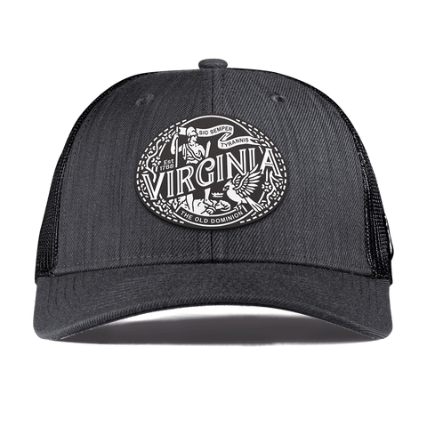Virginia Traveler Curved Trucker Charcoal