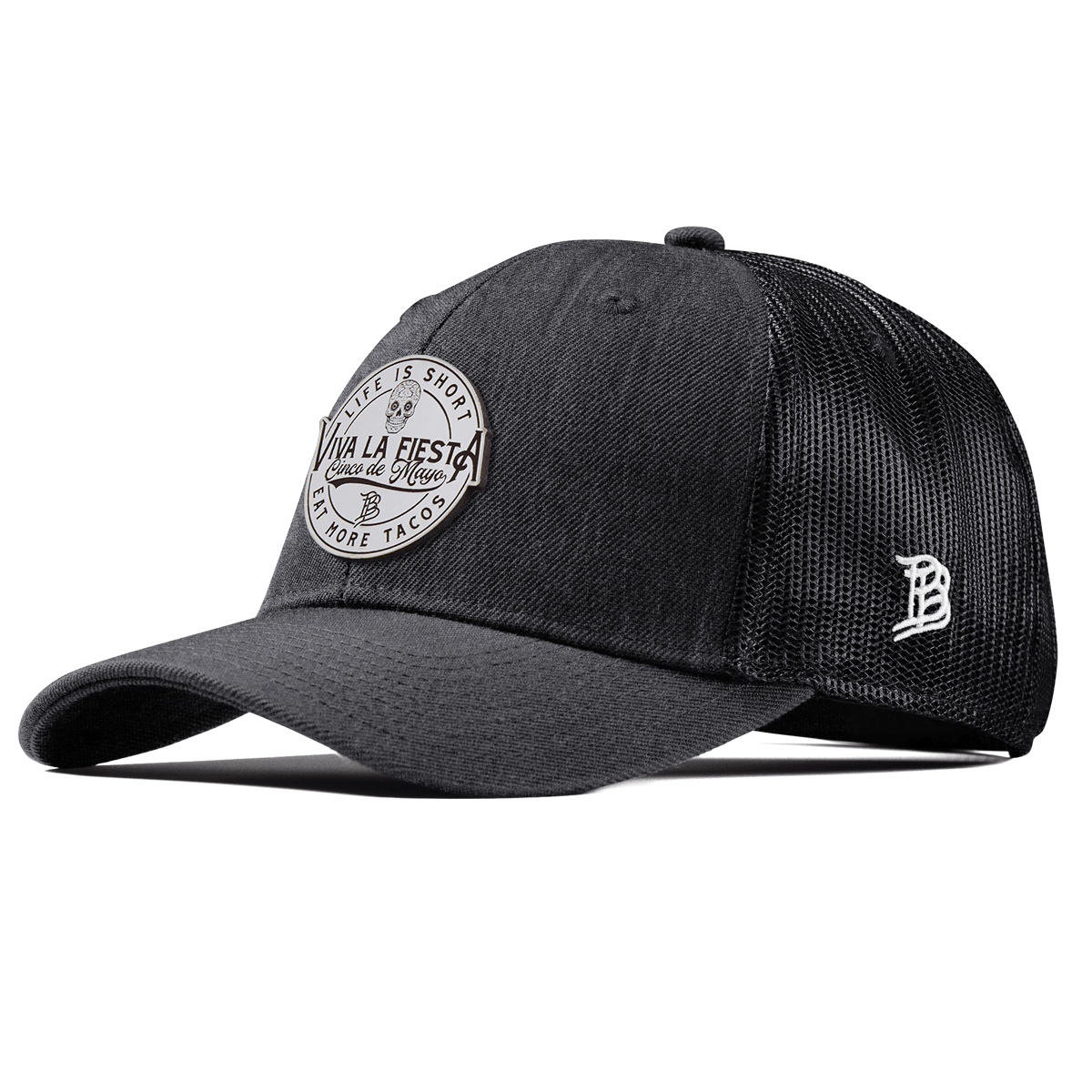 Branded Fiesta Curved Trucker Charcoal
