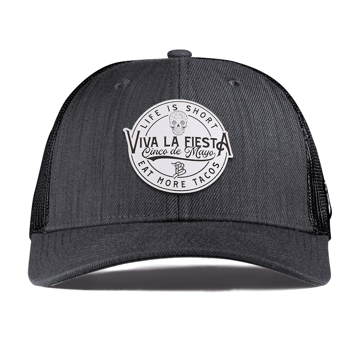 Branded Fiesta Curved Trucker Charcoal