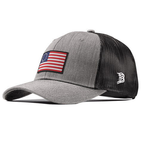 1776 PVC Curved Trucker Heather Gray