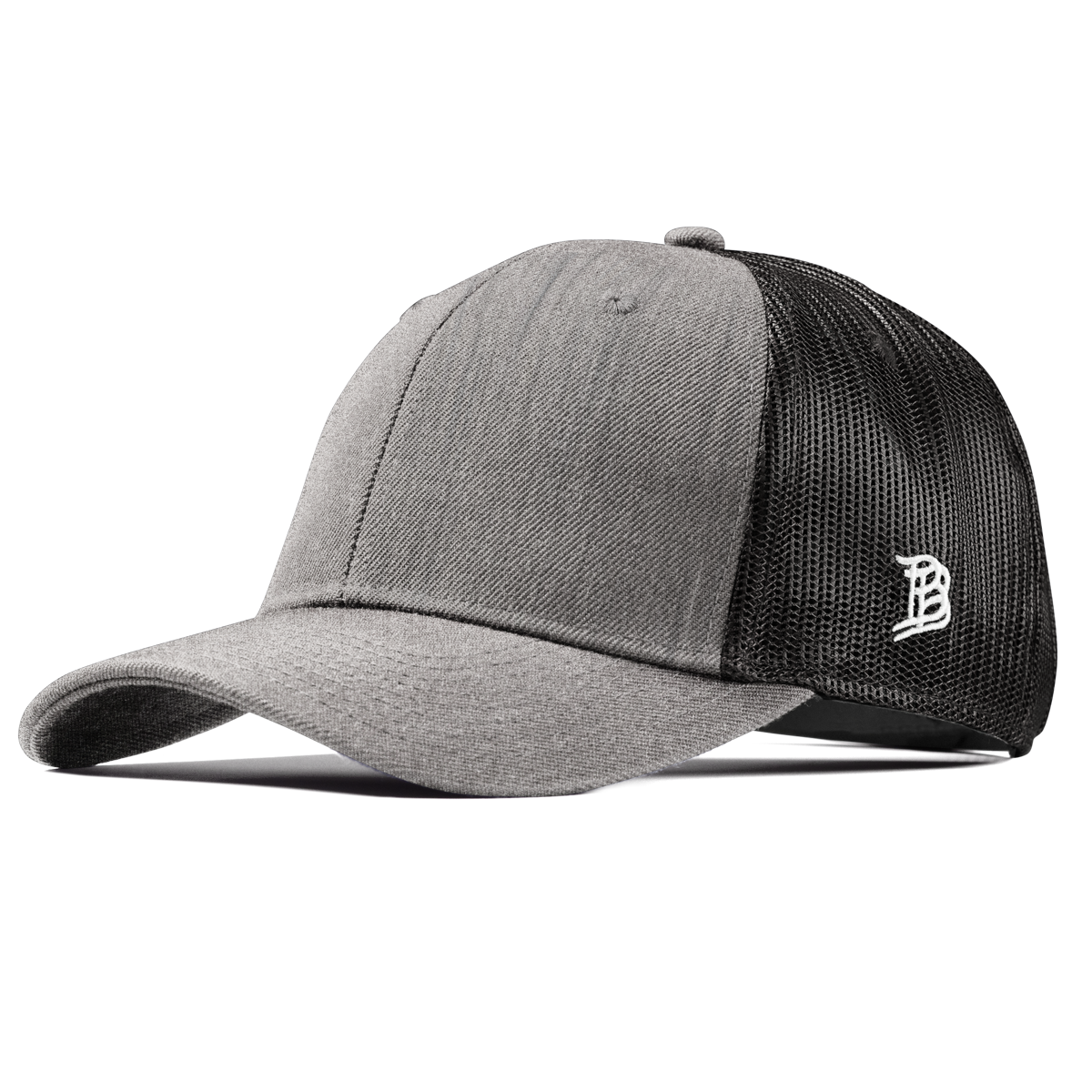 Bare Curved Trucker Heather Gray