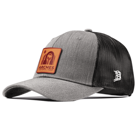 Arches National Park Curved Trucker Heather Gray