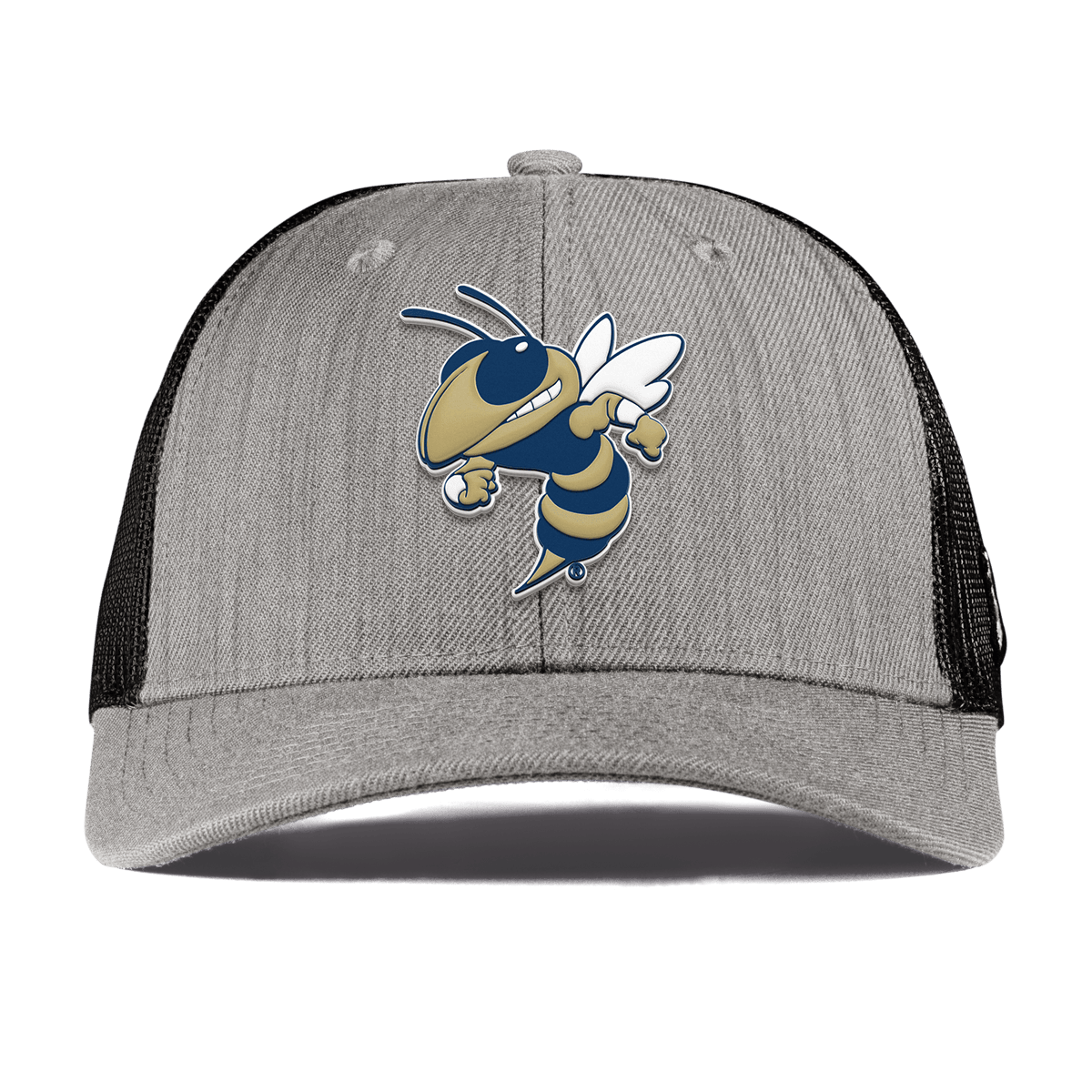 Georgia Tech University "Buzz Buzz" Curved Trucker Heather Gray