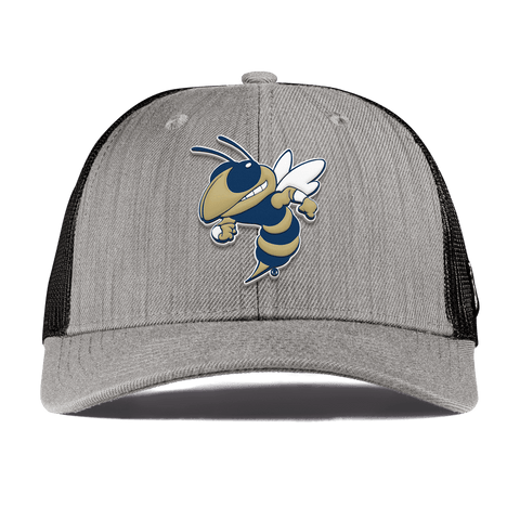 Georgia Tech University "Buzz Buzz" Curved Trucker Heather Gray