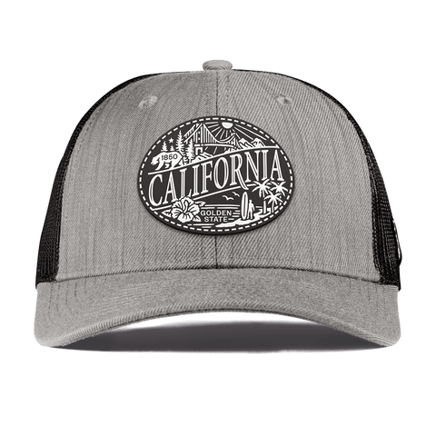 California Traveler Curved Trucker Heather Gray