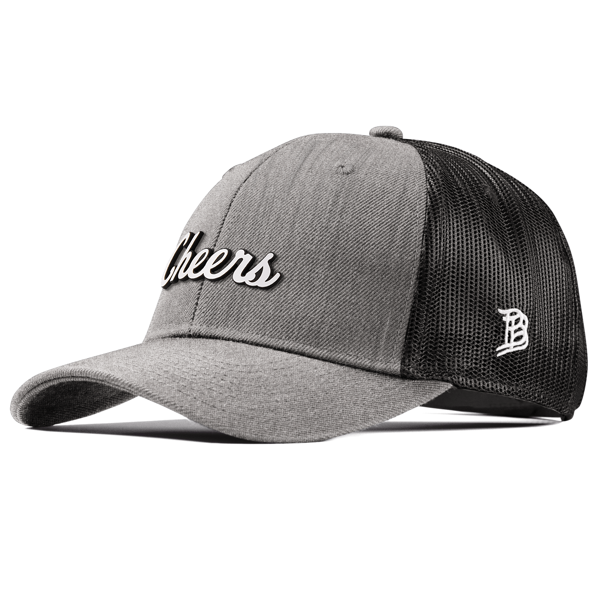Cheers Curved Trucker Heather Gray