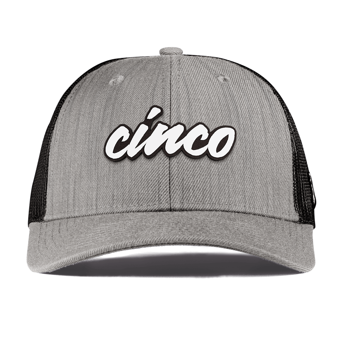 Cinco Script Curved Trucker Heather Gray