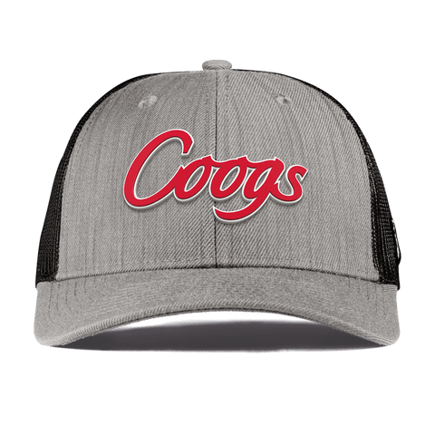 University of Houston "Coogs Script" Curved Trucker Heather Gray