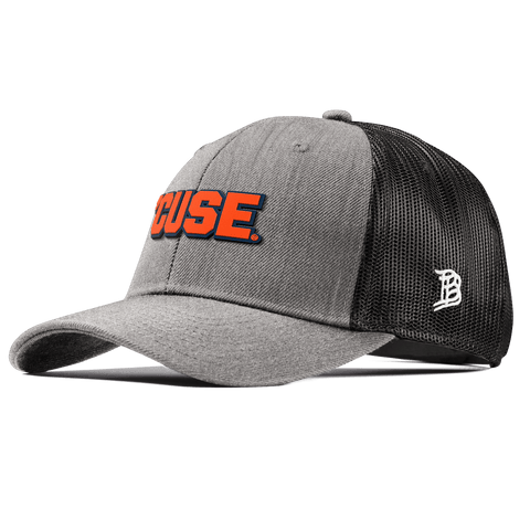Syracuse University "Cuse Block" Curved Trucker Heather Gray