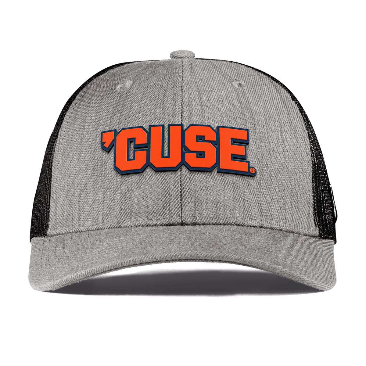 Syracuse University "Cuse Block" Curved Trucker Heather Gray