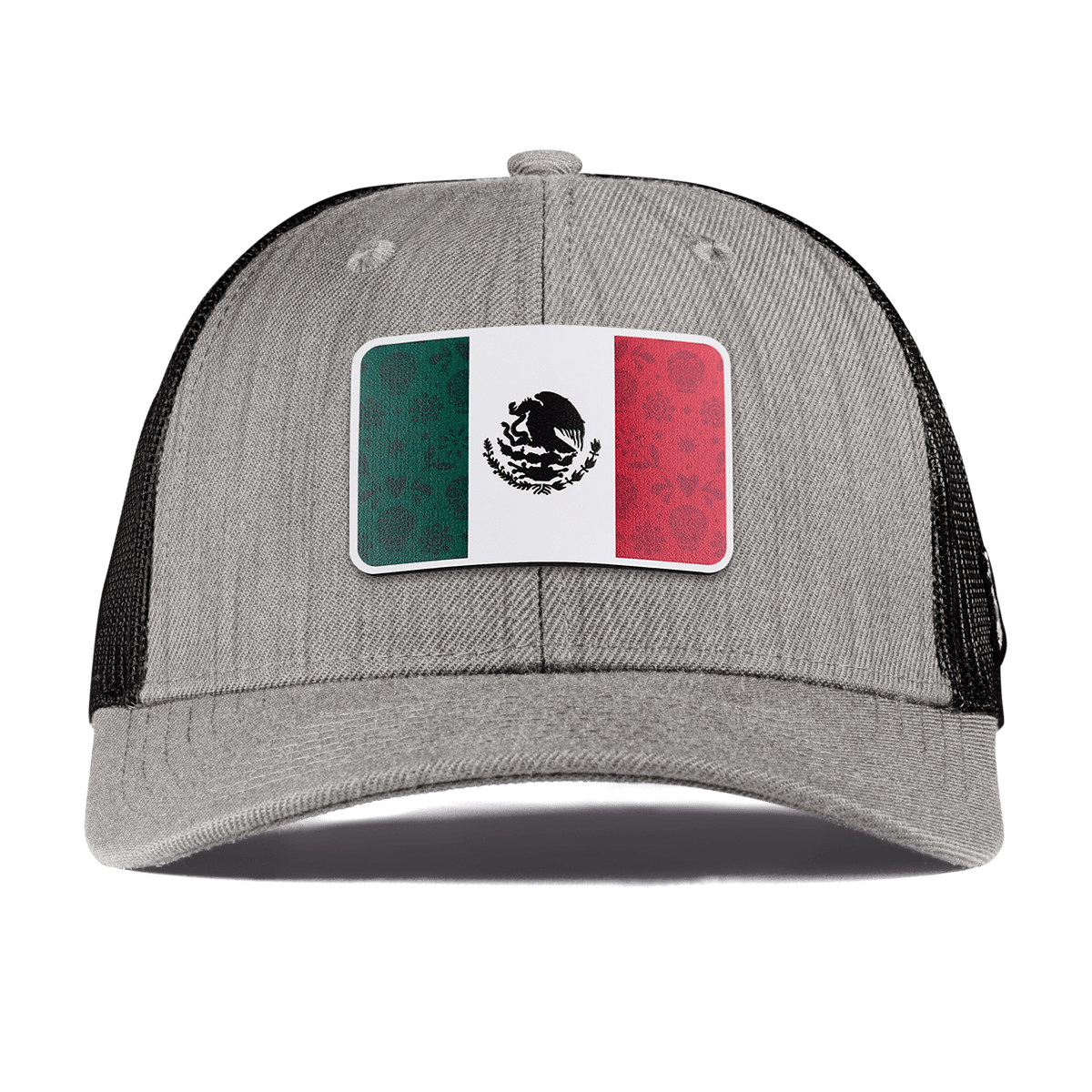 Fiesta Flag Curved Trucker Heather Gray