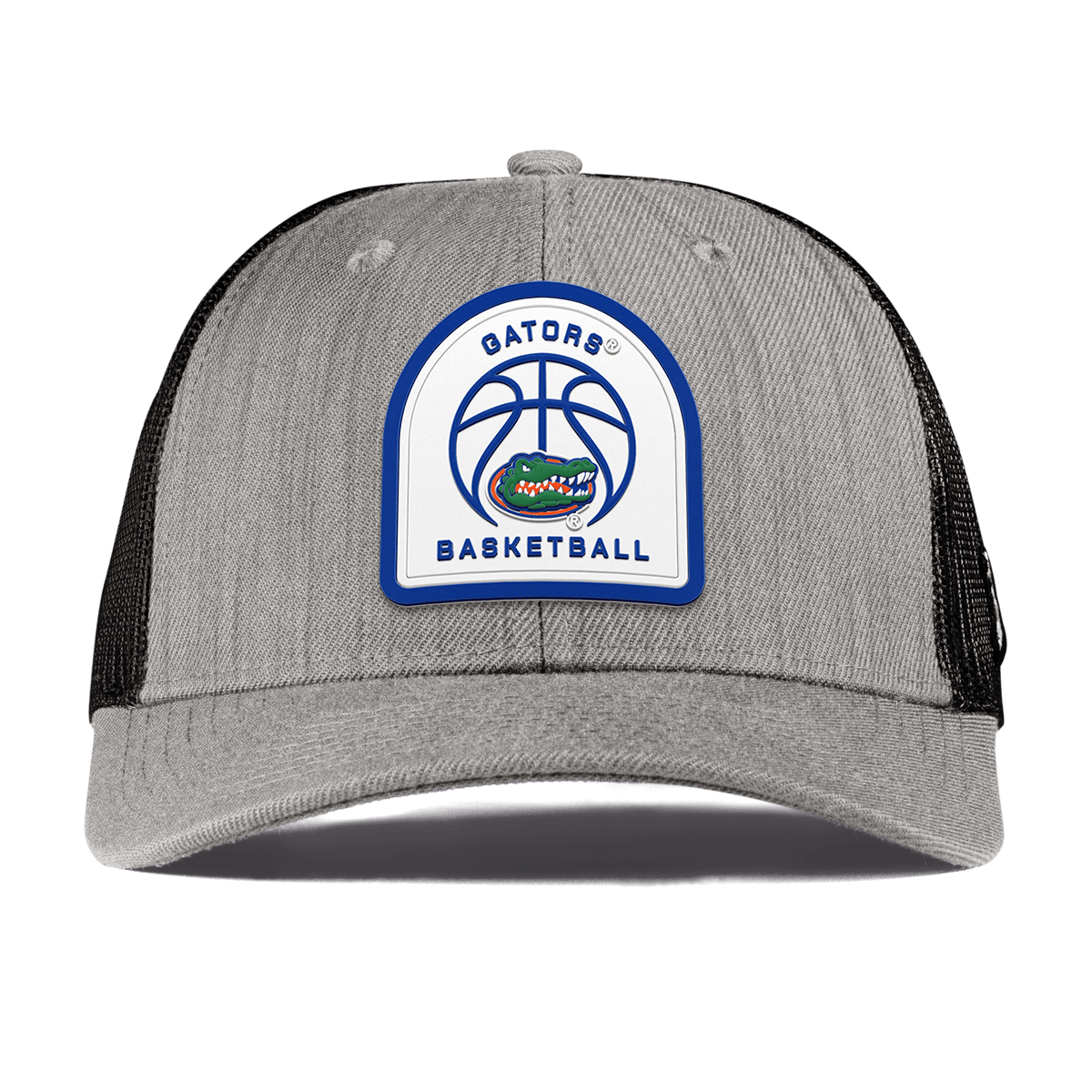 University of Florida "Gator Basketball" Curved Trucker Heather Gray