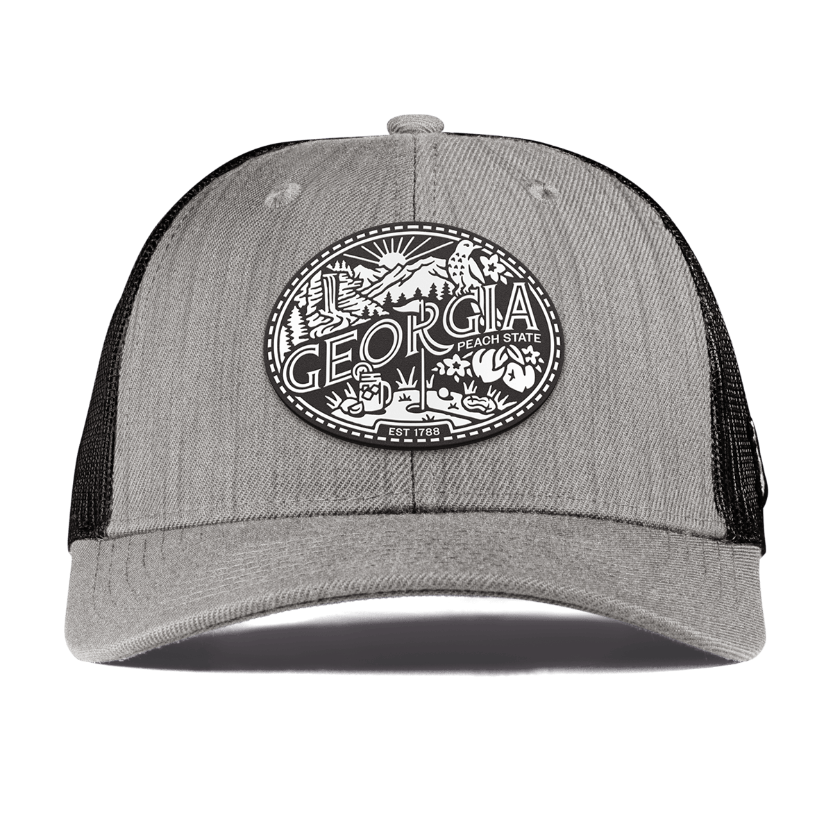 Georgia Traveler Curved Trucker Heather Gray