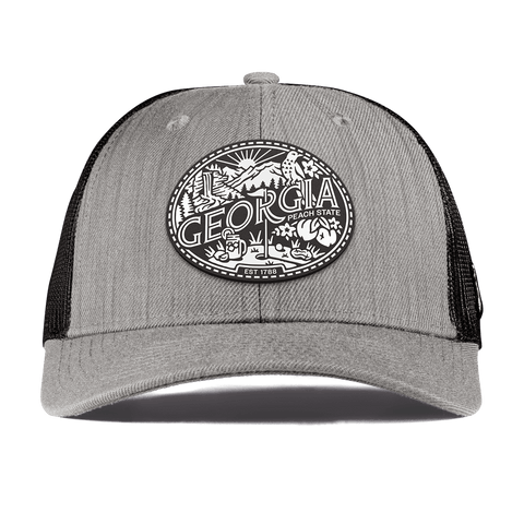 Georgia Traveler Curved Trucker Heather Gray
