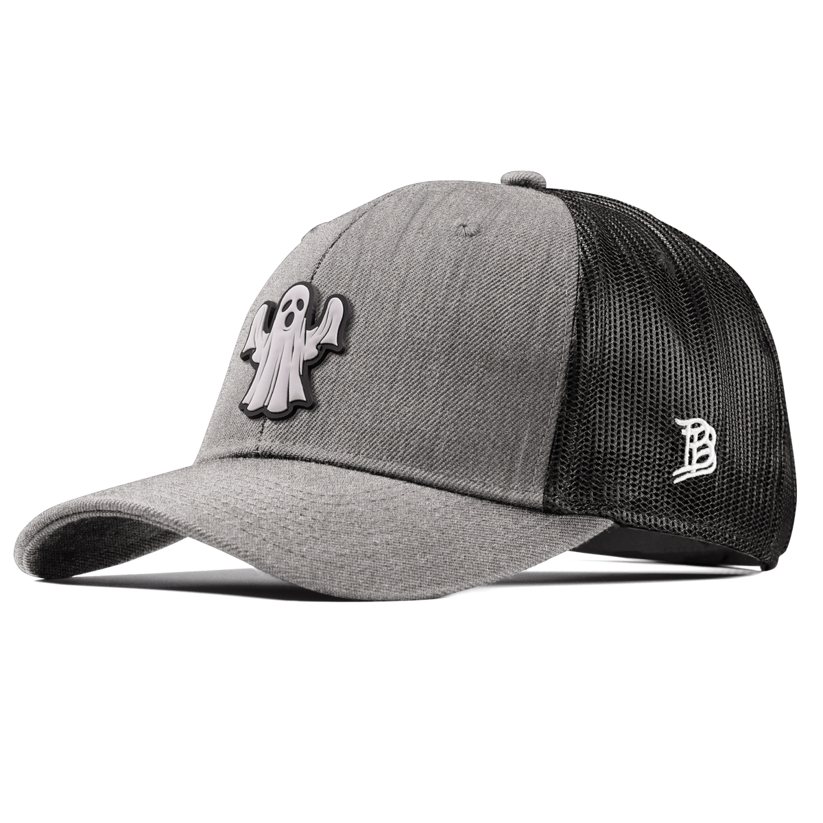 Ghostly PVC Curved Trucker Heather Gray