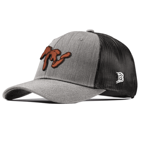 The Great Lakes Curved Trucker Heather Gray