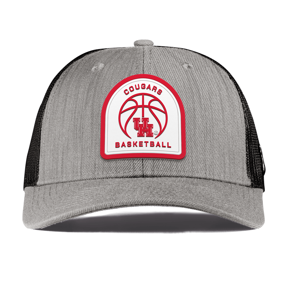 University of Houston "Houston Basketball" Curved Trucker Heather Gray