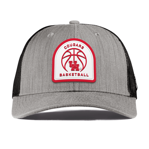 University of Houston "Houston Basketball" Curved Trucker Heather Gray