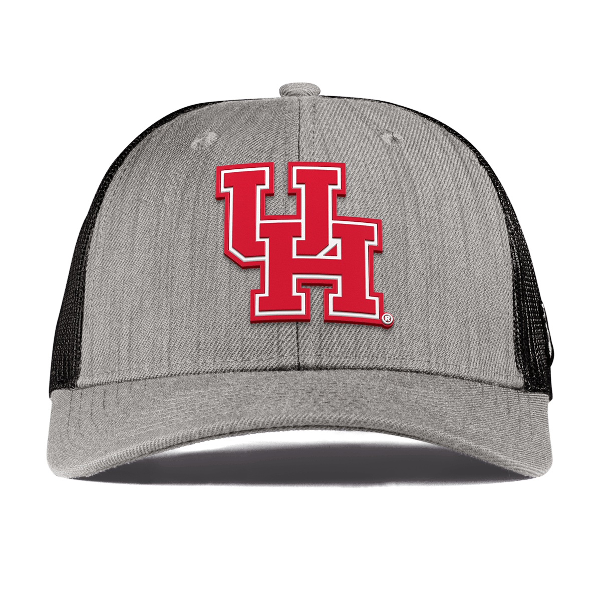 University of Houston "Houston Block" Curved Trucker Heather Gray