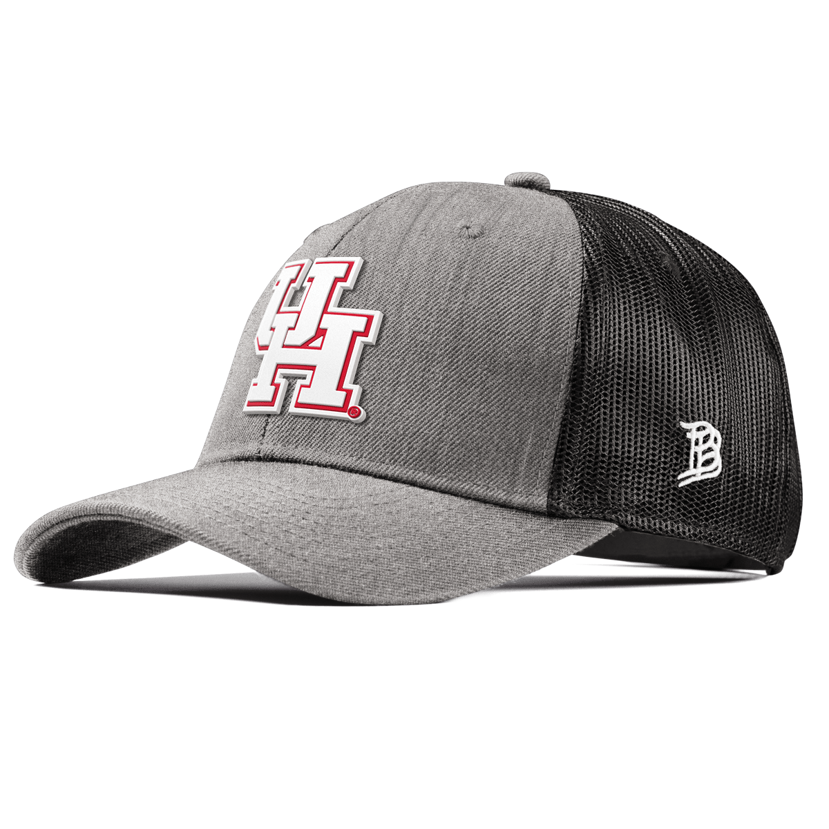 University of Houston "Houston Block" Curved Trucker Heather Gray