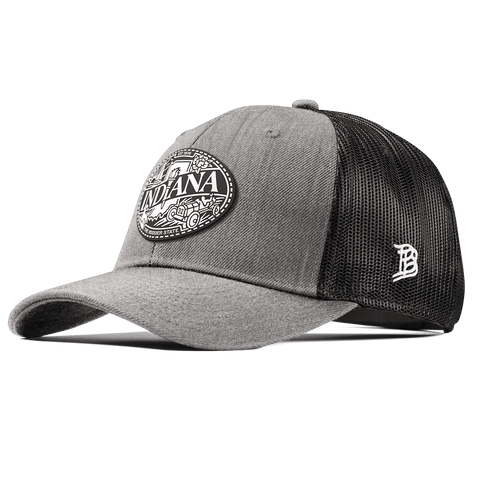 Indiana Traveler Curved Trucker Heather Gray
